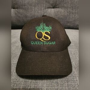 Lids Black Queen Sugar Crew Series Hat Green and Yellow Embroidery